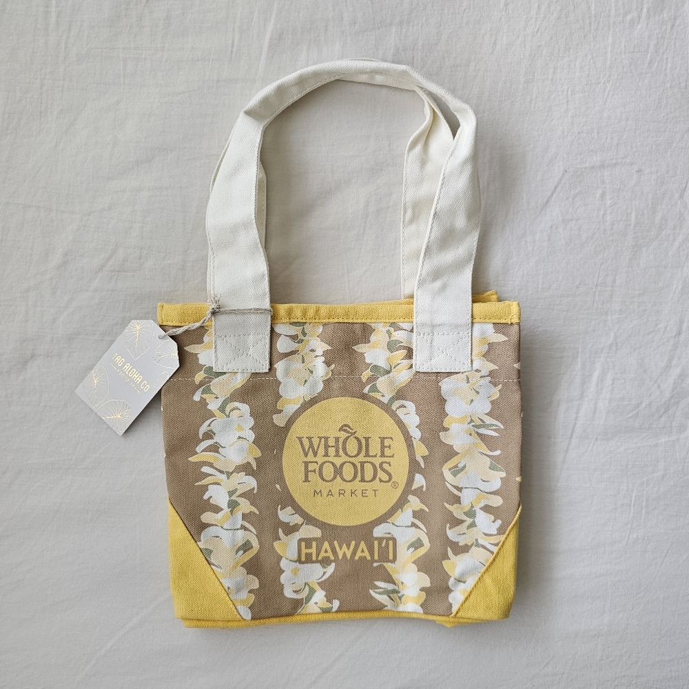 Wholefoods Hawaii - Tags Hawaii colab Canvas Tote Bag LEI